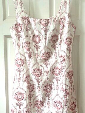 Rihoas Floral Print Short Sun/Tank dress, sz L, NWT